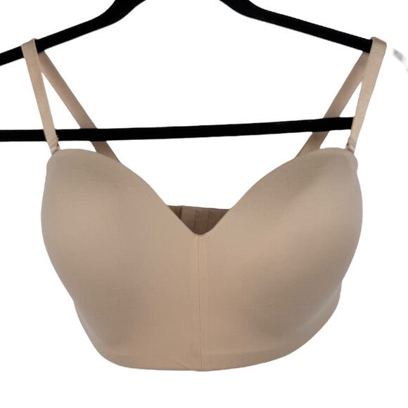 Wacoal 854372 Staying Power wire free strapless bra tan size 32DD 32E - Picture 2 of 7